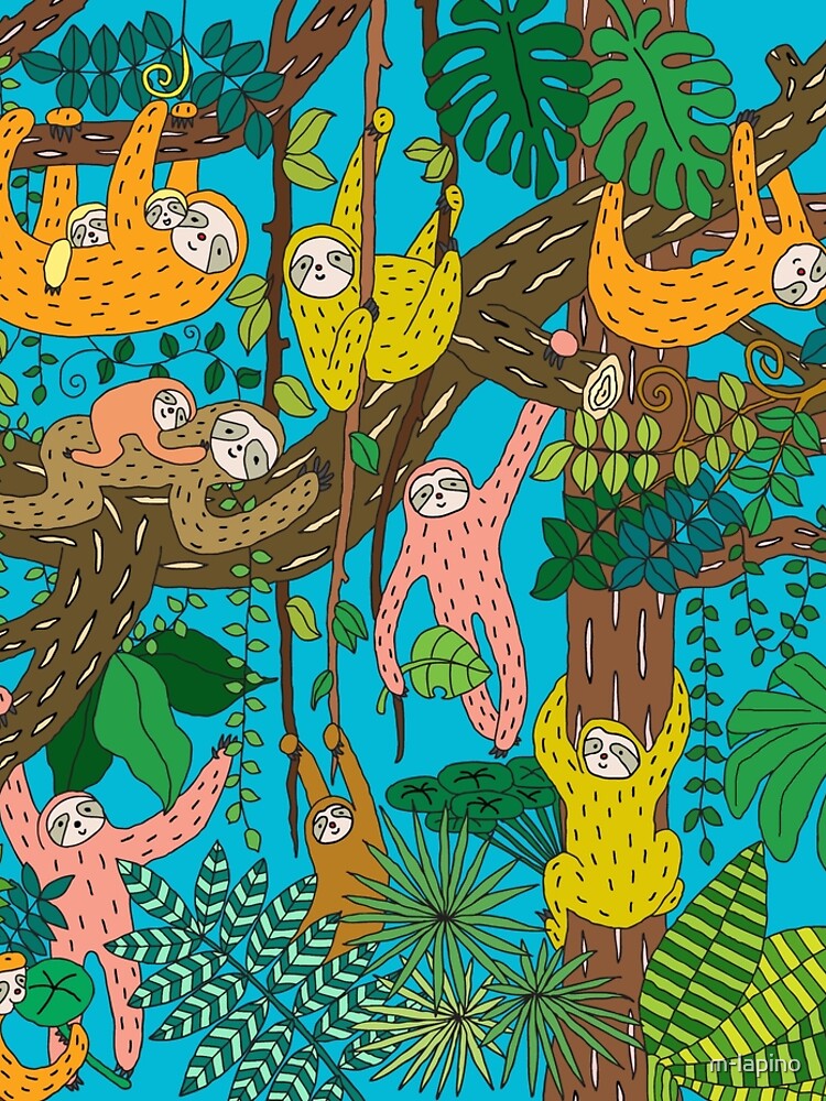 Happy Sloths Jungle by m-lapino