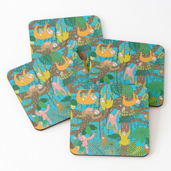 Item preview, Happy Sloths Jungle   designed and sold by m-lapino.