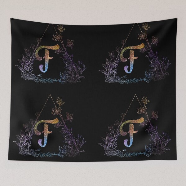 Item preview, Cute Floral Monogram F| Monogram F designed and sold by ModernStyleBoho.