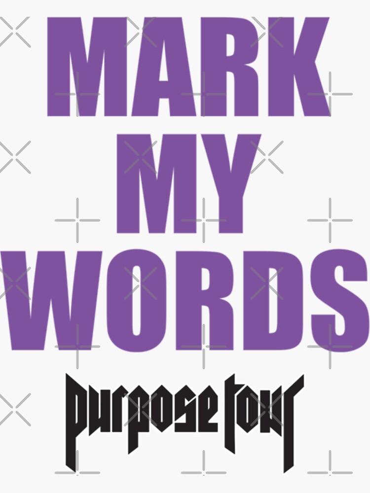 "Purpose Tour" Sticker for Sale by LaurenSims123 Redbubble