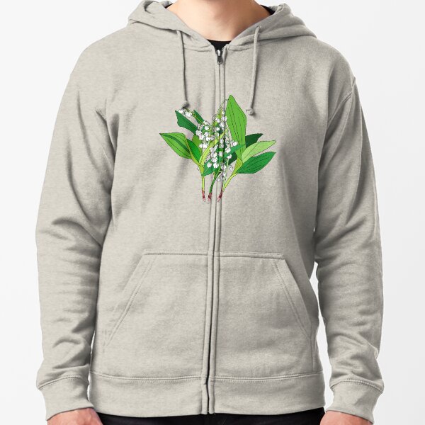 Lilly of the Valley Zipped Hoodie