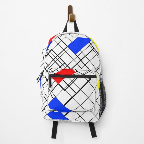 Item preview, Geometric Pattern in Black and White with Primary Colors, Large Sized Repeating Pattern designed and sold by Nicolette Olivier.