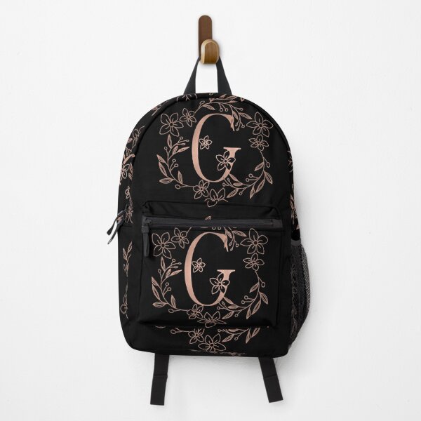 Item preview, Cute Rose Gold Floral Monogram G designed and sold by ModernStyleBoho.