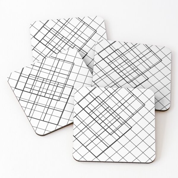 Item preview, Geometric Design in Black and White Large Sized Repeating Pattern designed and sold by Nicolette Olivier.