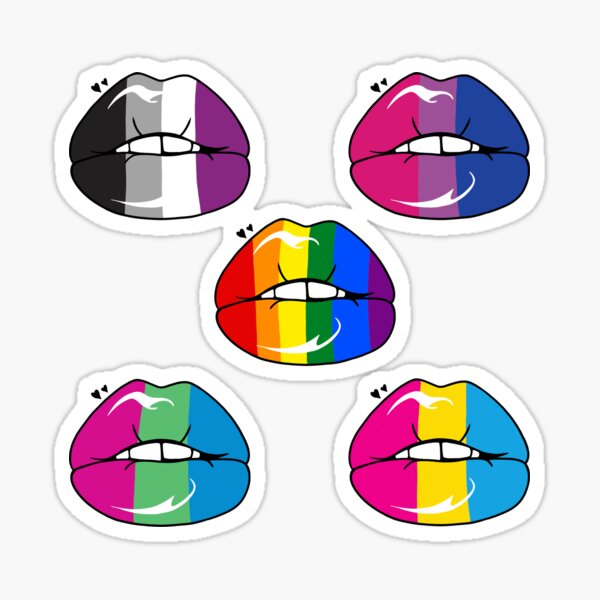 Pride Lips Sticker Sheet Sticker For Sale By Oliviabeckett Redbubble