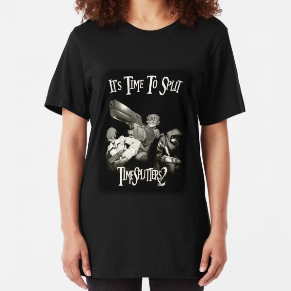 Timesplitters 2 // It's Time To Split Slim Fit T-Shirt