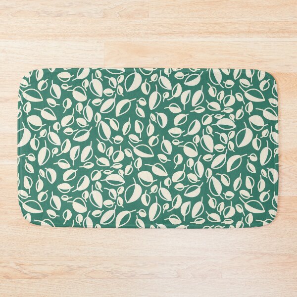 Item preview, Minimalist Leaves on Green designed and sold by WalkSimplyArt.