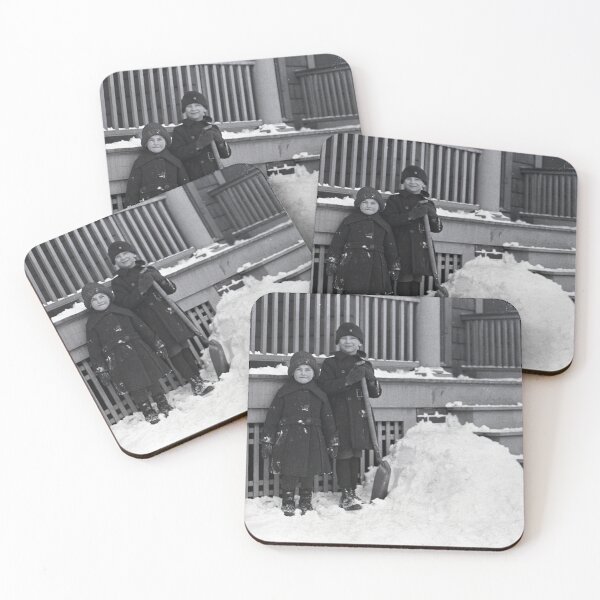 Item preview, Vintage Children in Winter designed and sold by BGPickers.