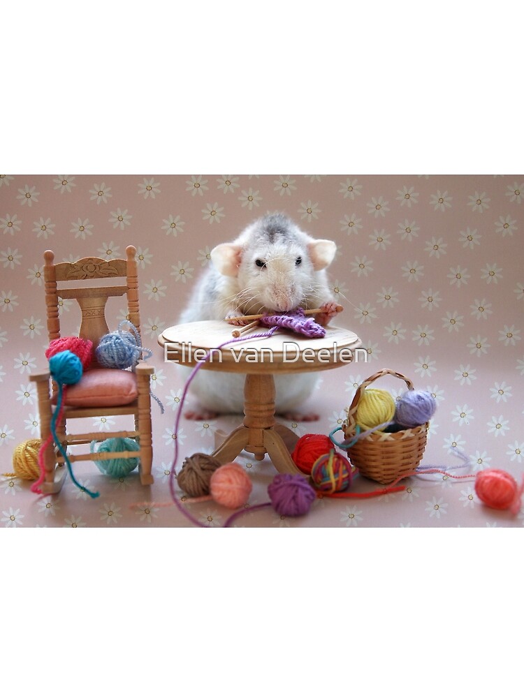 Rosie's first knitting lesson! by Ellen