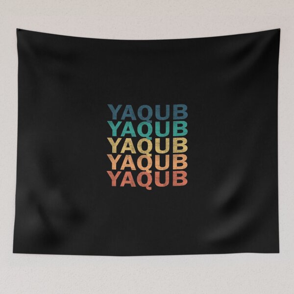 Aperçu de l'œuvre Yaqub Name T Shirt - Yaqub Vintage Retro Name Gift Item Tee créée et vendue par celiagomez456.