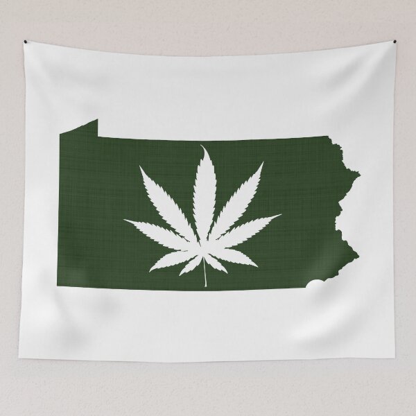 Item preview, Marijuana Leaf Pennsylvania designed and sold by surgedesigns.