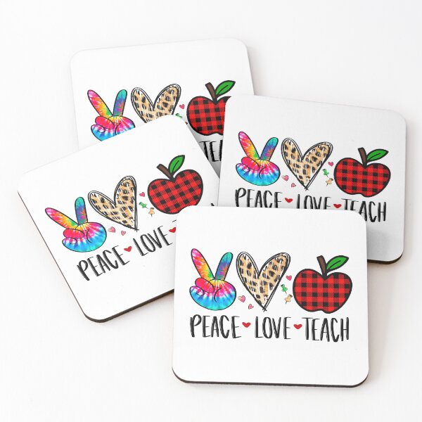 Artikelvorschau, Peace Love Teach - 100th day of School Teacher Leopard entworfen und verkauft von xmjajd.