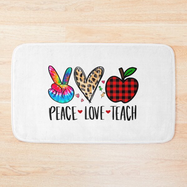 Artikelvorschau, Peace Love Teach - 100th day of School Teacher Leopard entworfen und verkauft von xmjajd.