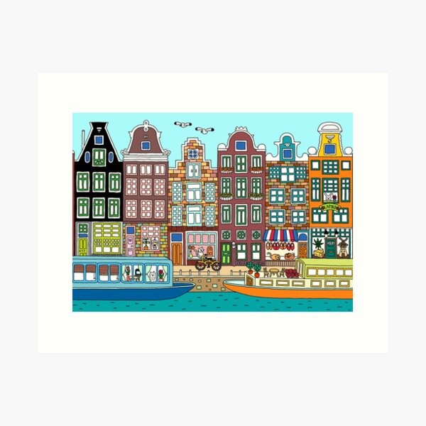 Aperçu de l'œuvre Amsterdam créée et vendue par m-lapino.