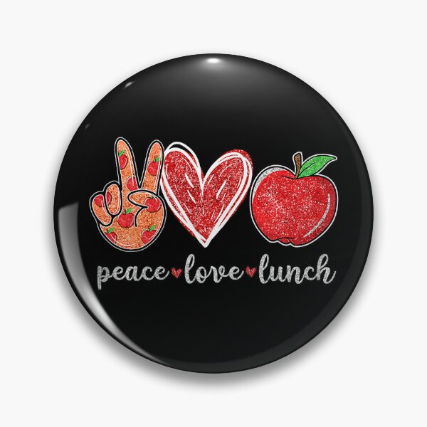 Artikelvorschau, Peace Loves Lunch Funny Lunch Lady entworfen und verkauft von xmjajd.
