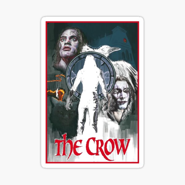 The Crow Sticker For Sale By Apelayan Redbubble