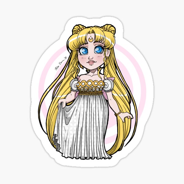 Princess Serenity - Gold Sticker