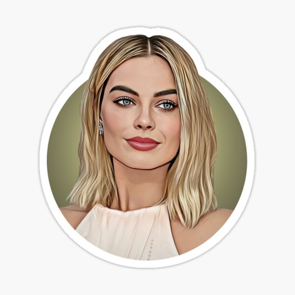Item preview, Margot Robbie Cartoon designed and sold by CartoonStarsStd.