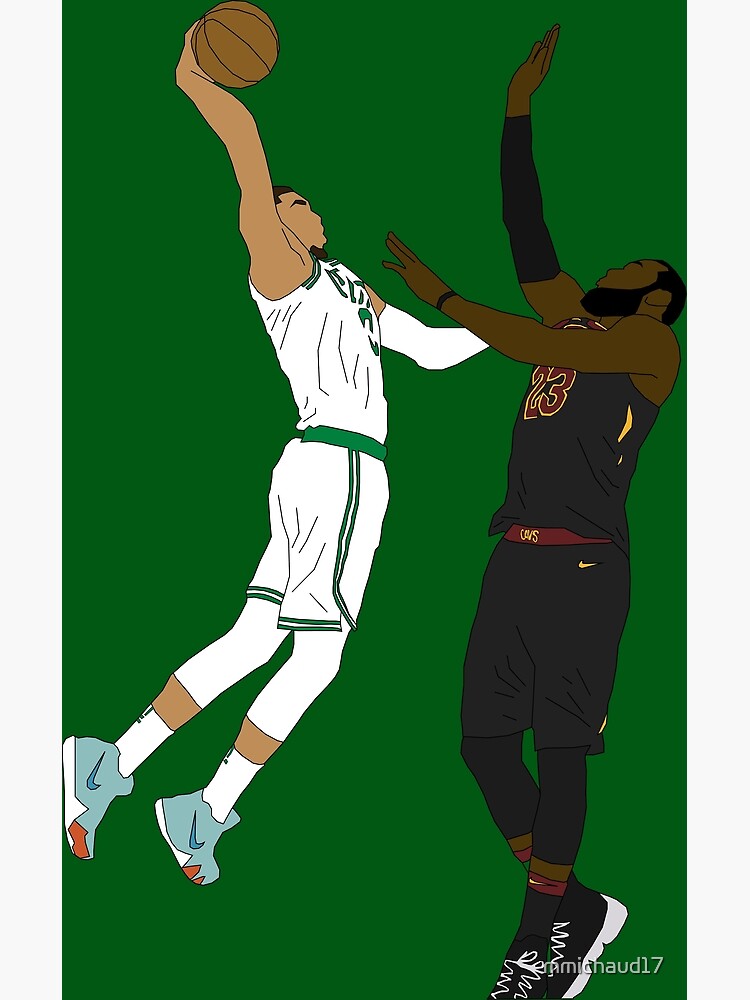 Jayson Tatum Dunk on LeBron James Poster