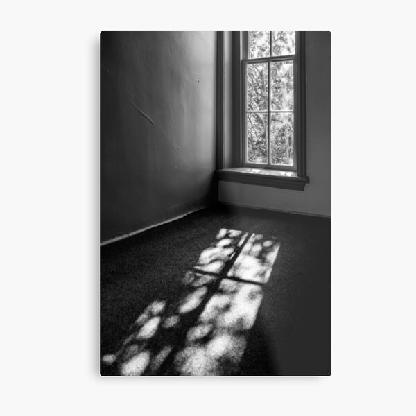 Fenster, Licht und Schatten Metallbild