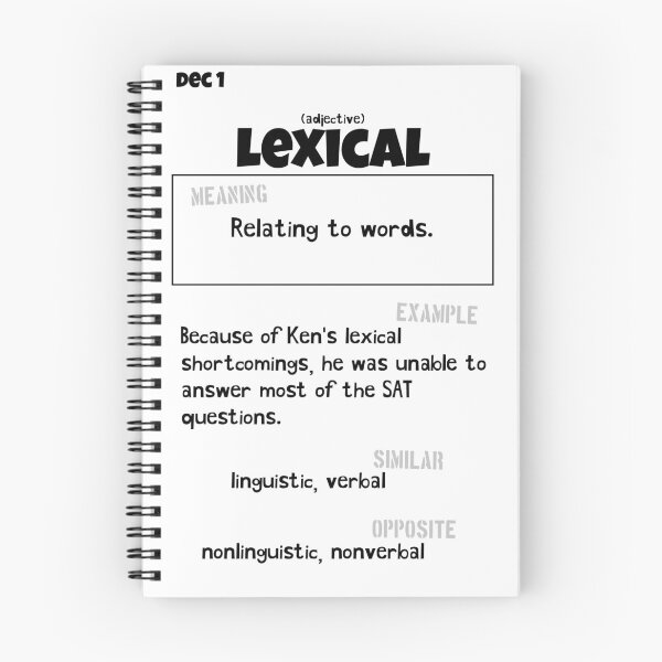 Item preview, December 1 Lexical designed and sold by Square Root of Squid.