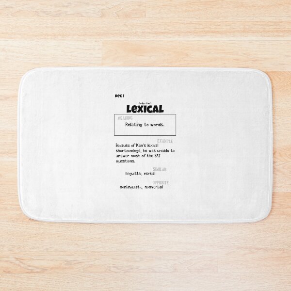 Item preview, December 1 Lexical designed and sold by Square Root of Squid.