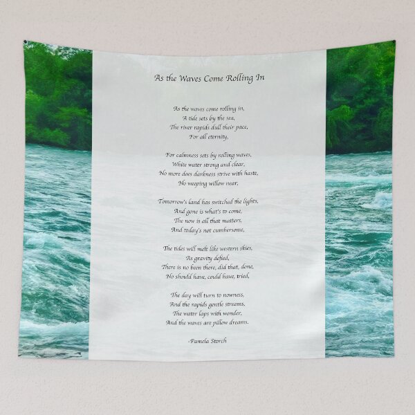 Item preview, As the Waves Come Rolling In Poem designed and sold by Pamela Storch.