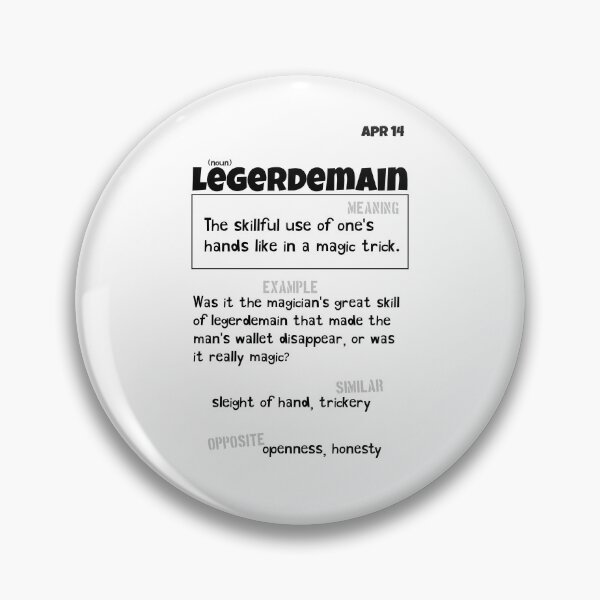 Item preview, April 14 Legerdemain designed and sold by Square Root of Squid.