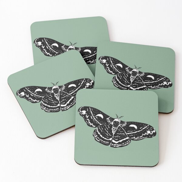 Item preview, luna moth illustration designed and sold by mckennabea.