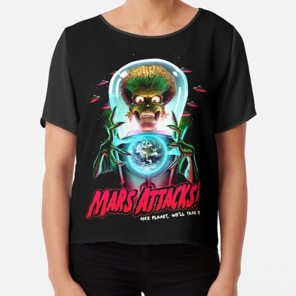 Mars Atacks Poster Chiffon Top