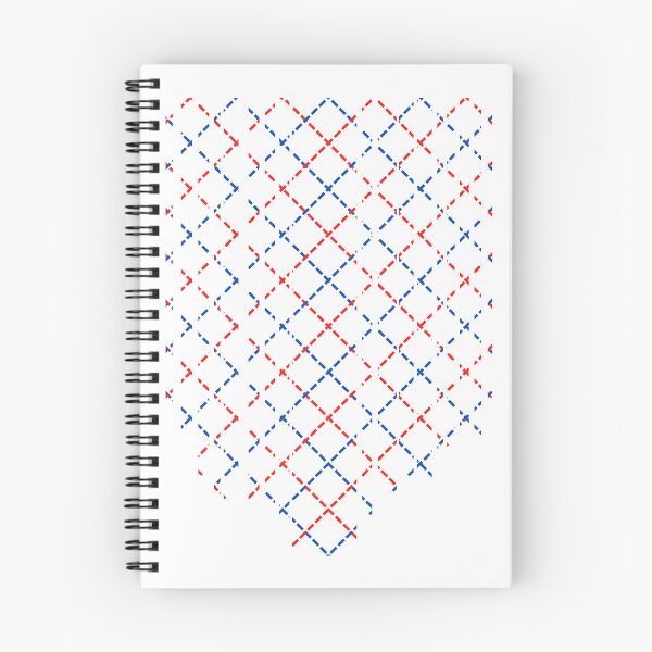Item preview, Red White and Blue Criss Cross Geometric Pattern designed and sold by sandhyabhagath.