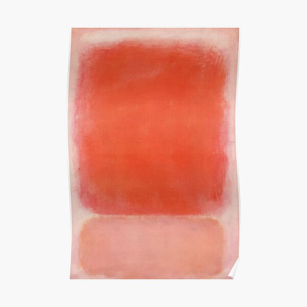 Mark Rothko Red Color Texture Poster