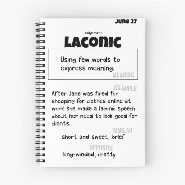 Item preview, June 27 Laconic designed and sold by Square Root of Squid.