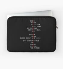Wings Theory: Infires - BTS - White Laptop Sleeve