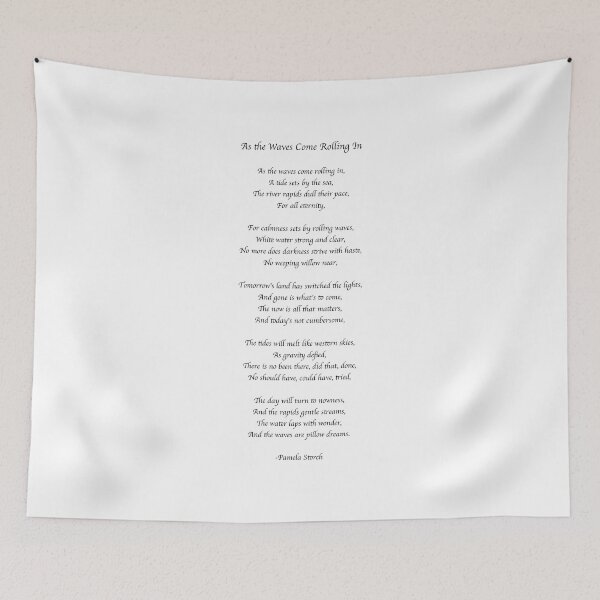 Item preview, As the Waves Come Rolling In Poem Writer's Edition designed and sold by Pamela Storch.