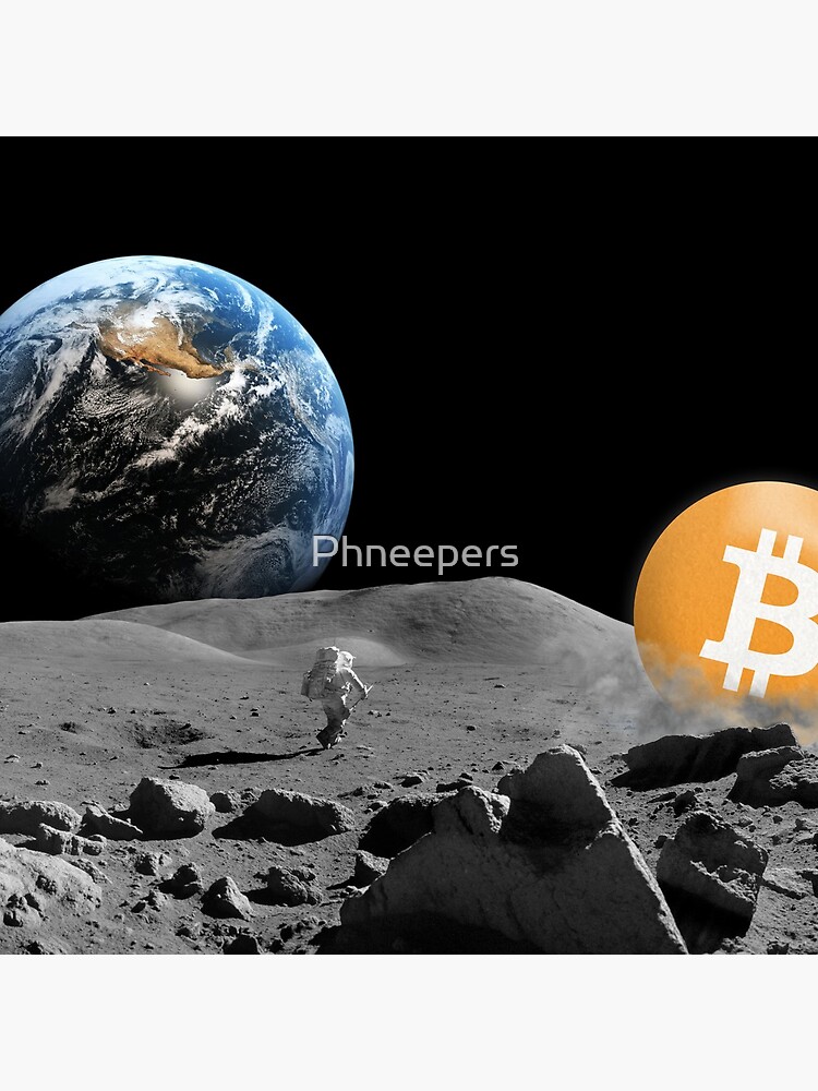 Bitcoin To The Moon by Phneepers