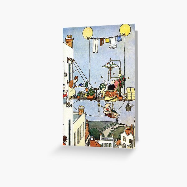 Heath Robinson. Illustration, Home Comforts? W. Heath Robinson. Greeting Card