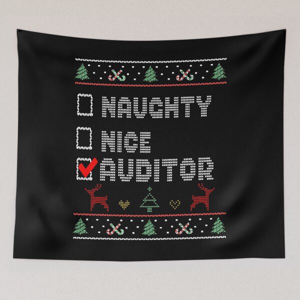 Item preview, Naughty Nice Auditor, Matching Christmas Group Pajama design designed and sold by Merchking1.