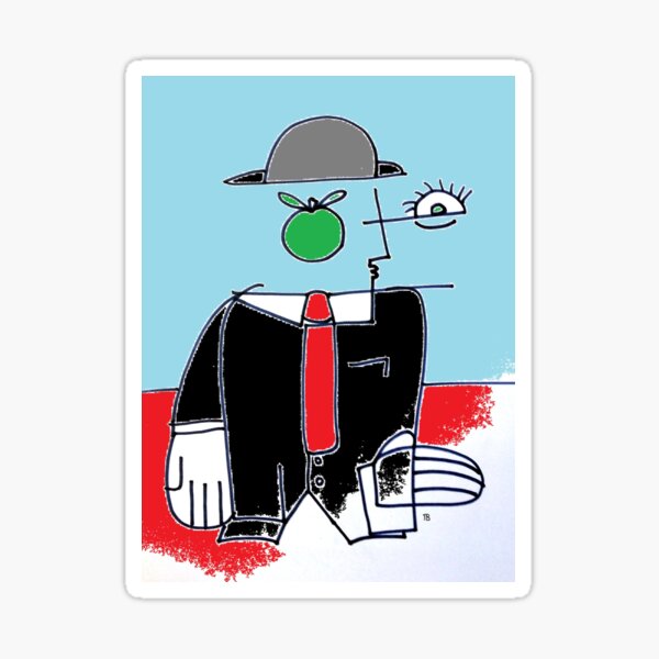 Artikel-Vorschau von  AM C1 erneut besucht - In naiver Anerkennung - Nach Magritte, designt und verkauft von Tony Broadbent.