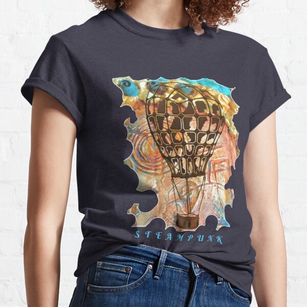 STEAMPUNK AIRSHIP BALLOON Classic T-Shirt