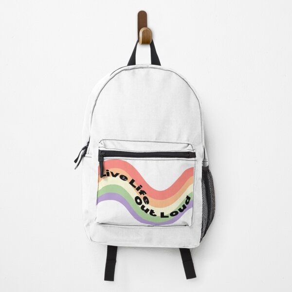 Item preview, Live Life Out Loud Wobbly Pride Rainbow designed and sold by Pink Ribbon.