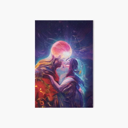 The Secret Kissing of the Sun and Moon Art Board Print