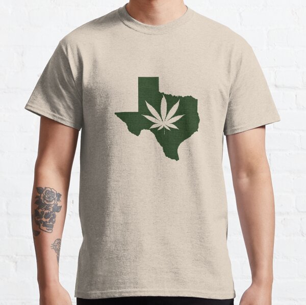 Marijuana Leaf Texas Classic T-Shirt