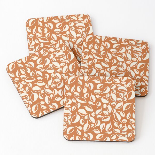 Item preview, Simple Leaves on Orange designed and sold by WalkSimplyArt.