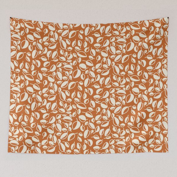Item preview, Simple Leaves on Orange designed and sold by WalkSimplyArt.
