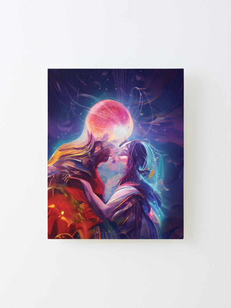 Alternate view of The Secret Kissing of the Sun and Moon Mounted Print