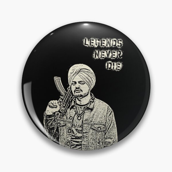 Item preview, Legends Never Die Sidhu Moose Wala Best New Cool and Bold Shirt, Chiffon Top, Phone Cases and Pin Design 2022 Sidhu Moose Wala designed and sold by BasicBeachCR.