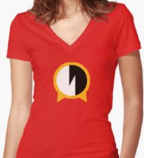 Camiseta entallada de cuello en V Simple Protoman.EXE Navi Symbol