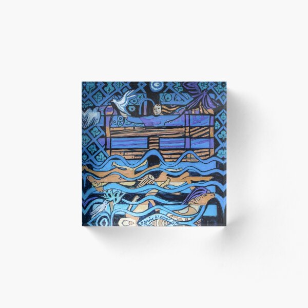 Hexagram 29: Kǎn (Abyss) Acrylic Block