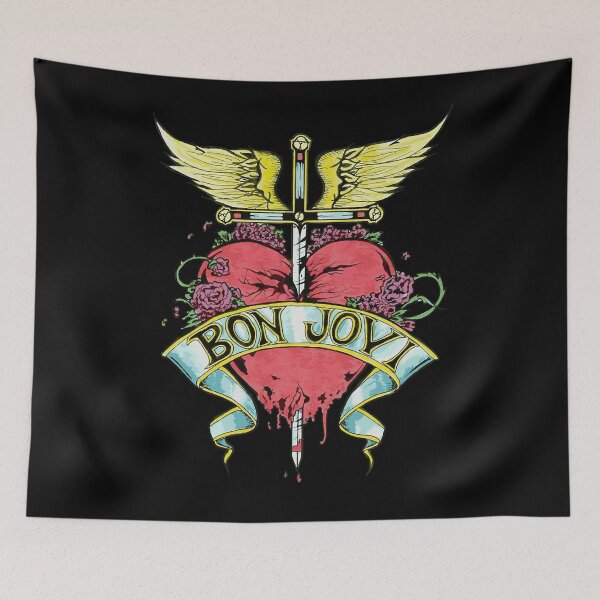 Item preview, B.on J.ovi Heart And D.agger Logo designed and sold by SandraStee89.